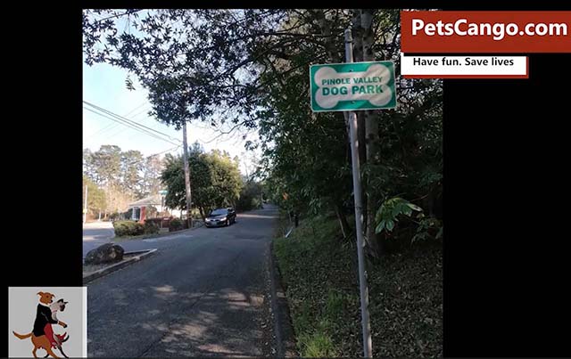 pinole valley park street sign