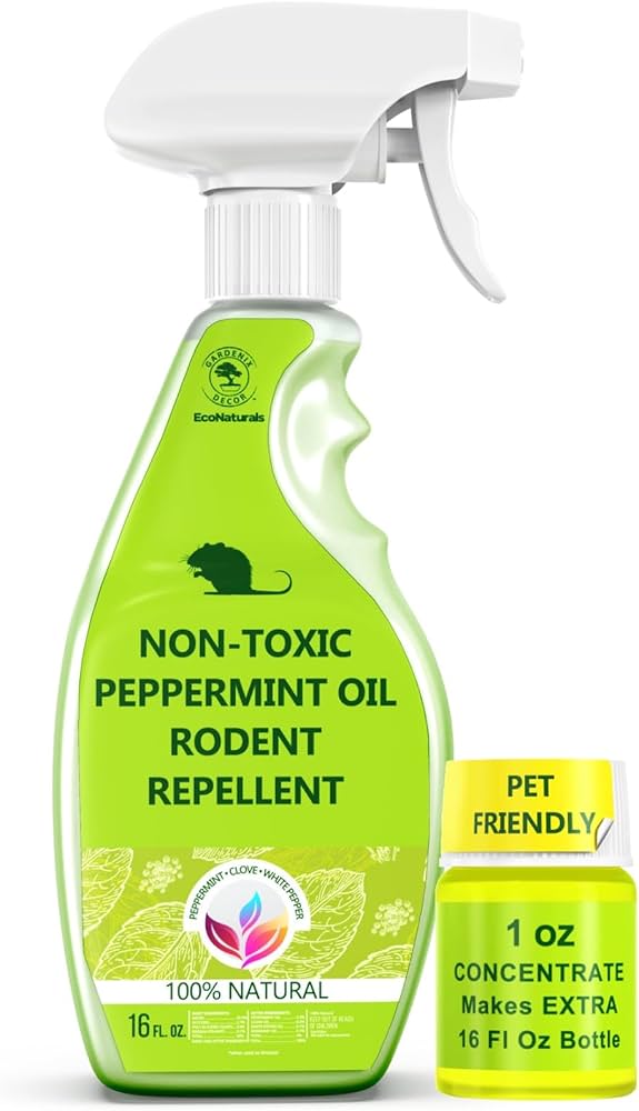 nontoxic rodent repellant peppermint oil