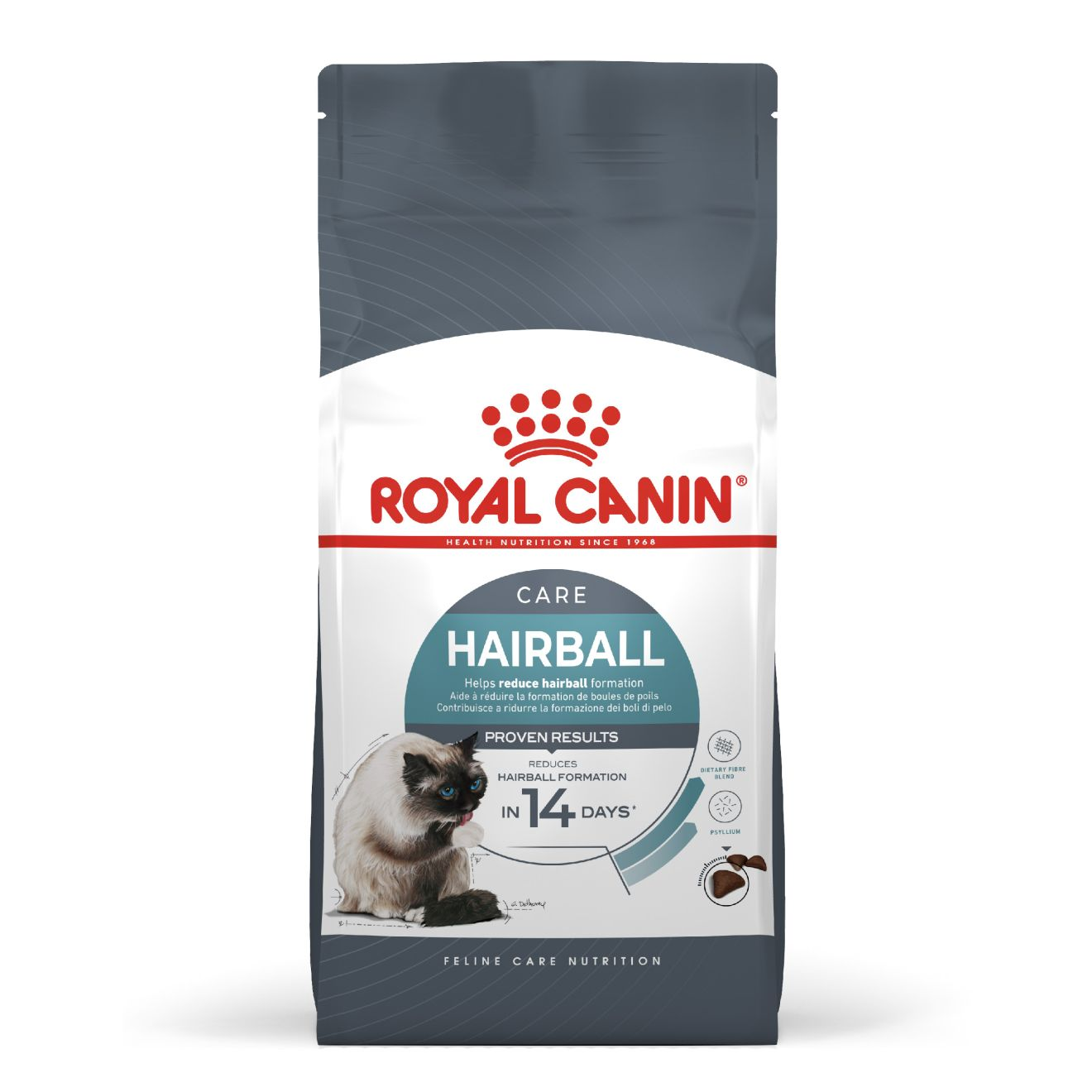 cat food that reduces hairballs like royal canin