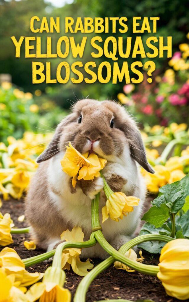 can rabbits eat Yellow-flowered gourds & squash