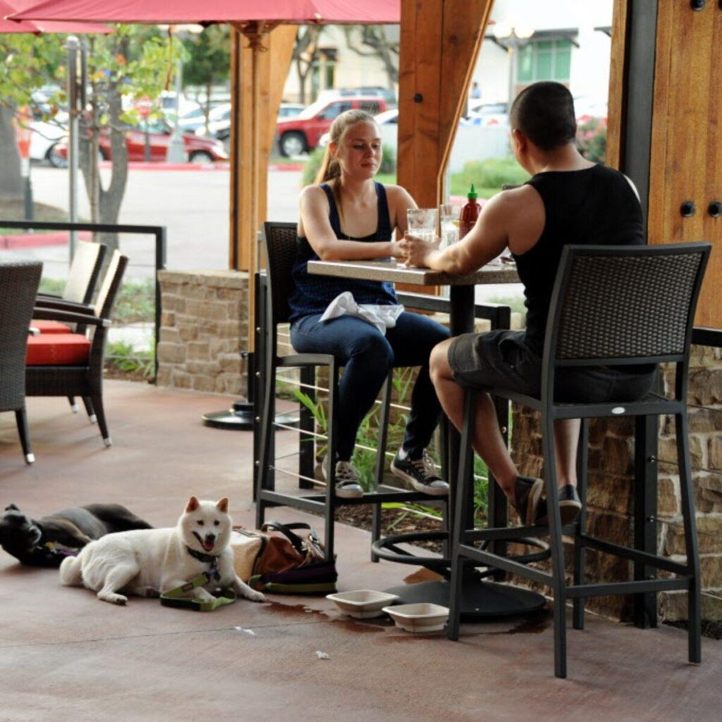 dog-friendly exterior spaces.